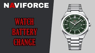 Naviforce Battery Replacement  How To Change Battery NaviForce Watch  DIY [upl. by Ydaj105]