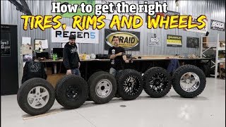 Understanding how to pick out the right size Tires Rims and wheels [upl. by Limoli]