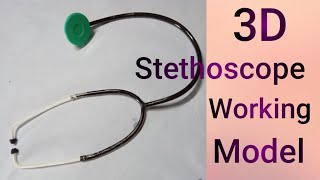 3D Stethoscope working science model [upl. by Germain47]