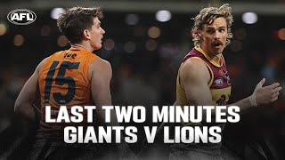 Last Two Minutes GWS Giants v Brisbane Lions  Semi Final 2024  AFL [upl. by Jesselyn]