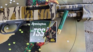 Remington Premier 410 3quot 1316oz TSS 9 Test W Mossberg 500 amp Winchester 391 Full Choke [upl. by Anayt]