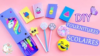 10 DIY FOURNITURES SCOLAIRES  Bricolage facile  Trousse à crayons décoration de stylos et plus [upl. by Alahc]