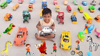 Gadi Wala Cartoon toy helicopter ki video Chor Aur Police Sm Toy [upl. by Herta918]