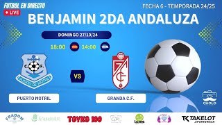 Futbol 7  Puerto Motril vs Granada CF  Benjamin 2da  271024 [upl. by Dulcie]