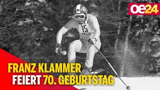 SkiLegende Franz Klammer feiert seinen 70 Geburtstag [upl. by Zacarias608]