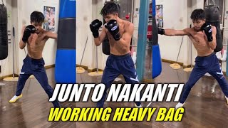 Junto Nakatani Working The Heavy Bag [upl. by Rashida]