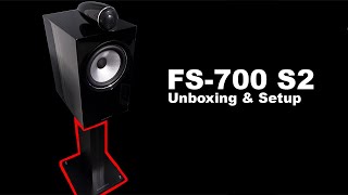 Bowers and Wilkins FS 700 S2 Stands Pair Unboxing [upl. by Oilcareh]