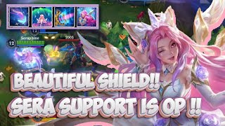 BEAUTIFUL SHIELD support crystal rose seraphine gameplay  wild rift buildrunes [upl. by Dorran770]