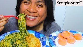 ASMR Eating Orange Mochi Ice Cream and Vegan Chow Mein and Dreaming Van life Tiny House [upl. by Araiek956]