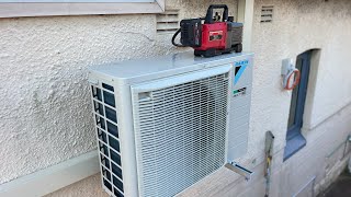 Installing and commissioning DAIKIN R32 Ductless Mini Split AIR CONDITIONER [upl. by Ihn]