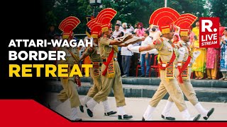 AttariWagah Border Watch Beating Retreat Ceremony  Republic Day 2023  India At 74 [upl. by Odnomra]