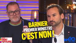 Barnier Premier Ministre  cest non  Réaction dUgo Bernalicis sur Wéo MacronDestitution [upl. by Ardnad100]