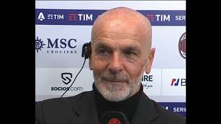 Interviste post Milan Fiorentina 1 0 a Pobega e Pioli 25112023 [upl. by Acsirp]