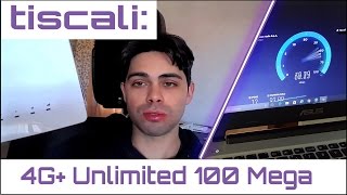 Recensione Speed Test Tiscali J 4G Unlimited 100 Mega Adsl senza fili LTE Modem Interno vs Esterno [upl. by Ahsiemac512]