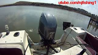 Yamaha 70 hp outboard 2021 first start last used my boat in October 2020 [upl. by Odette]