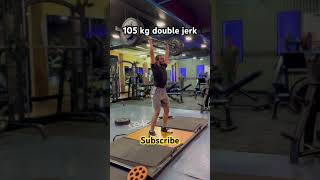 Clean and jerk 2 rep maximum 105 kg shortsfeed [upl. by Aicenat185]