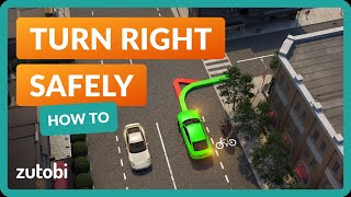 How to Turn Right at an Intersection  Driving Tips [upl. by Yenatirb271]