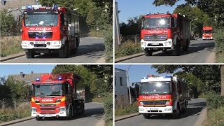 JAHRESABSCHLUSSÜBUNG  GROßEINSATZ🚨 Doppel WLF  neues HLF uvm🚒》Feuerwehr Waltrop 》Einsatzfahrten [upl. by Wendell]