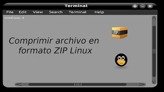 Comprimir archivo en formato ZIP Linux [upl. by Ielhsa]