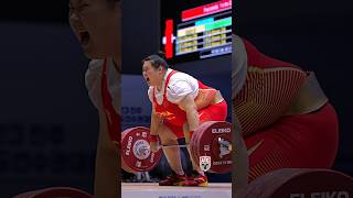 Li Wenwen 🇨🇳 175kg  386lbs CampJ cleanandjerk weightlifting slowmotion [upl. by Nanis153]