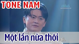 Một Lần Nữa Thôi  KARAOKE  Tone Nam  Lâm Nhật Tiến [upl. by Nnaylloh]