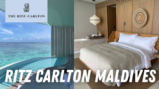 Ritz Carlton Maldives Fari Islands TOUR  Travel Geeks [upl. by Abrahan190]