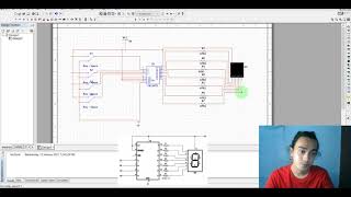 BCD TO SEVEN SEGMENT DECODER ON MULTISIM [upl. by Dewie142]