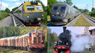 Svenska tåg som tutar del 5  Compilation of train horns Sweden part 5 [upl. by Yahsram]