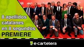 Reto en la premiere de Ocho apellidos catalanes 8 apellidos en 8 segundos [upl. by Babcock311]