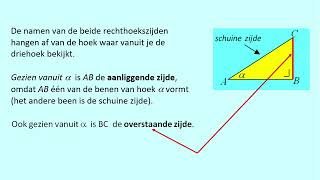 Namen in rechthoekige driehoeken [upl. by Spada]