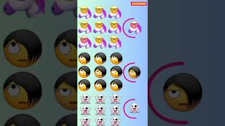 Find Odd Emoji out emojichallenge youtubeshorts findthedifference games viralshorts [upl. by Chew]