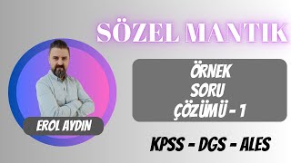 Sözel Mantık İki değişkenli 1 [upl. by Claman]