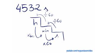 Pasar de forma incompleja a compleja en sistema sexagesimal  4532 segundos a forma compleja [upl. by Ikcim]