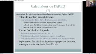 Calculateurs dindexation du RREGOP [upl. by Aremat]