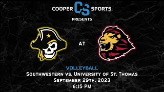 University of St Thomas Volleyball vs Southwestern [upl. by Alfonso]