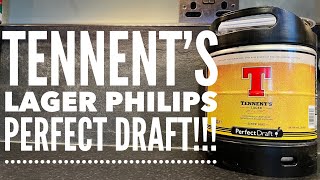 Tennents Lager Philips Perfect Draft Review  Tennents Lager Review [upl. by Nnaillij277]