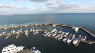 Aerial Footage East Tawas State Dock [upl. by Brubaker]