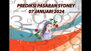 Prediksi Angka sydney 07 Januari 2024  syair sydney  live sydney  keluaran sydney [upl. by Kiri]