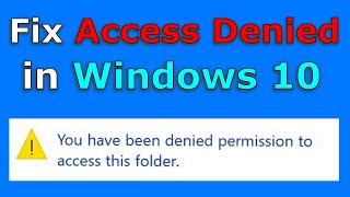 Fix Access Denied error in Windows 10  Easy step by step guide [upl. by Yannodrahc]