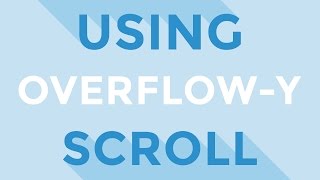 Tips amp Tricks  Using overflowy scroll [upl. by Barbara-Anne]