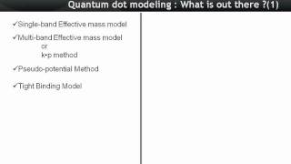 Nanoelectronic Modeling Lecture 28 Introduction to Quantum Dots and Modeling Needs Part 22 [upl. by Olenka]