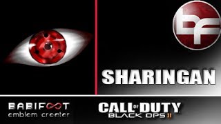 COD Black Ops 2 Emblem Tutorial  Sharingan [upl. by Barbe]