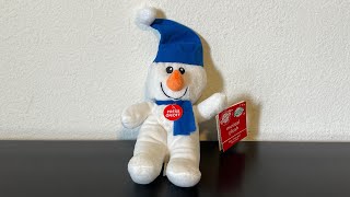 Greenbrier International Incorporated Christmas 2023 Musical Plush Snowman [upl. by Nerb]