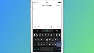 How to delete a word  SwiftKey Keyboard for iPhone iPad and iPod touch [upl. by Dauf99]