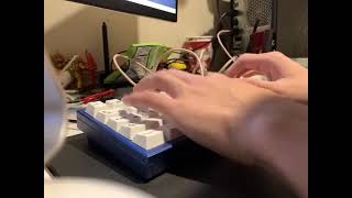 Keyboard sound test Gateron Ink Black switches Durock V2 stabilizers Cherry Dyesub keycaps [upl. by Pulling]