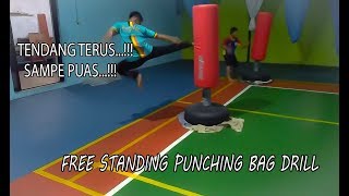 VLOG SILAT  Free Standing Punching Bag Drill Workout Indonesia [upl. by Asile]