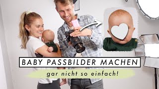 Passbild von unserem Baby machen  MANDA Vlog [upl. by Anaejer]