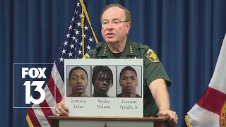 Full Press Conference Sheriff Grady Judd on officer shot by teen with criminal record [upl. by Eanahc539]