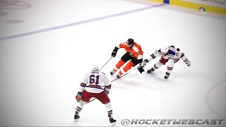 Jakub Voracek Beautiful OT Winner vs NY Rangers  Oct 3 2016 HD DualFeed  60 FPS [upl. by Ymas]