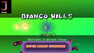 Super Mario Sunshine Bianco hills Episode 4 Red coins of windmill village [upl. by Assirral]